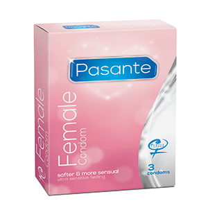 Pasante Female Non-Latex Condoms (3 Pack)