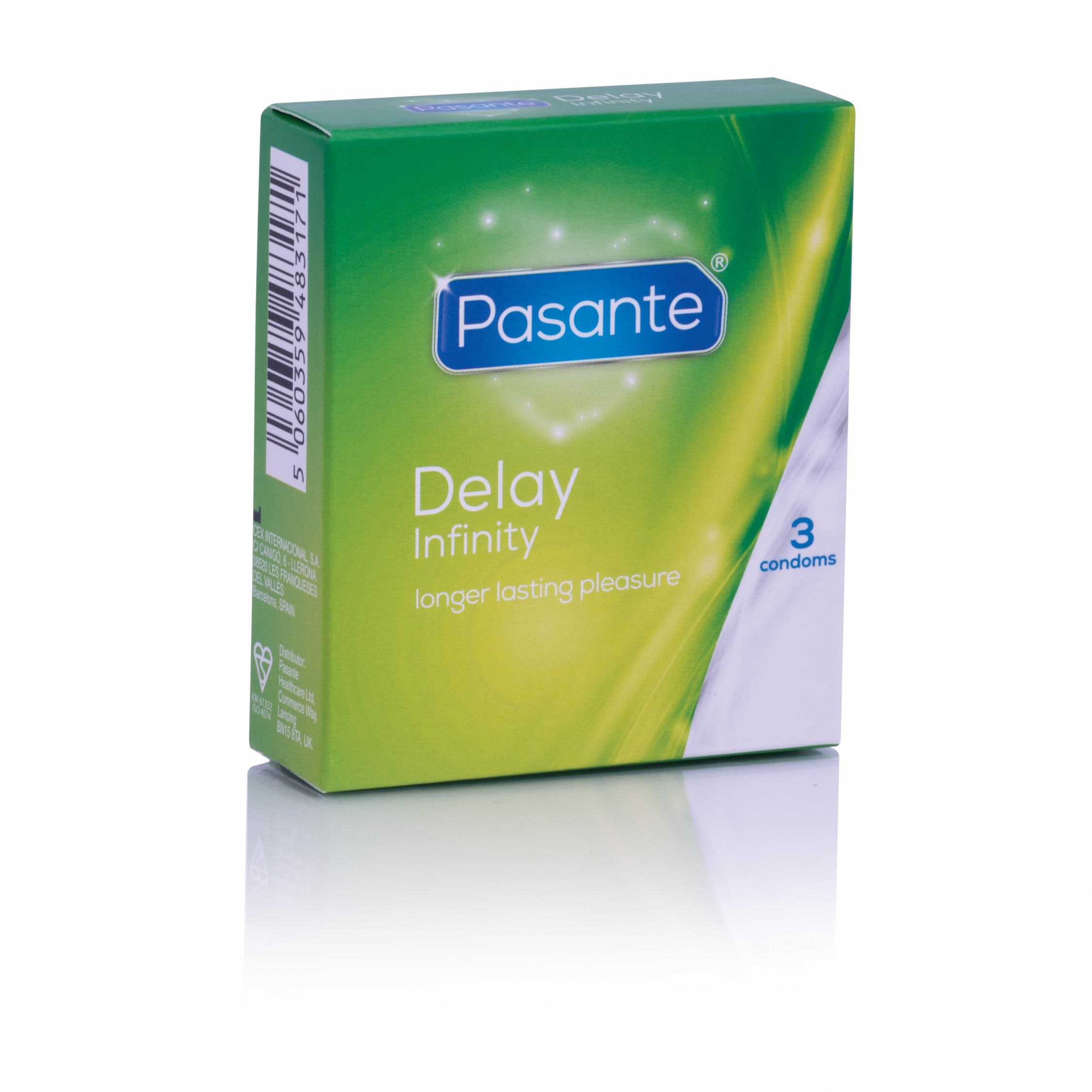 Pasante Infinity Delay Condoms (3 Pack)