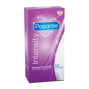 Pasante Intensity Ribbed Condoms (12 Pack)